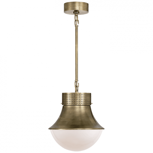 Visual Comfort Signature Precision Pendant Antique-Burnished Brass
