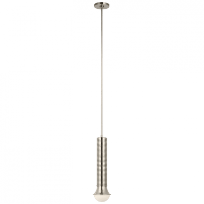 Visual Comfort Signature Precision Petite Elongated Pendant Polished Nickel