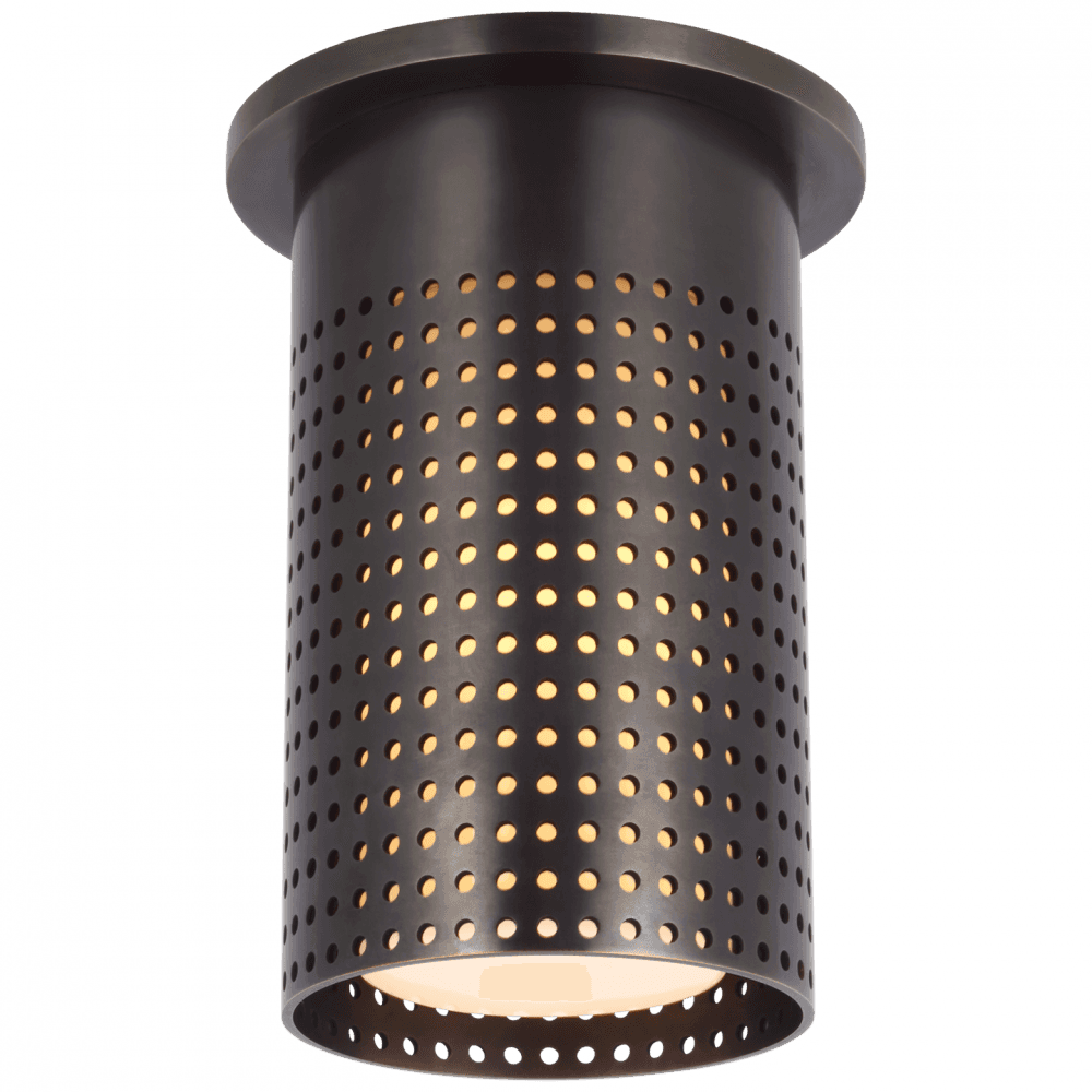 Visual Comfort Signature Precision Short Monopoint Flush Mount Bronze