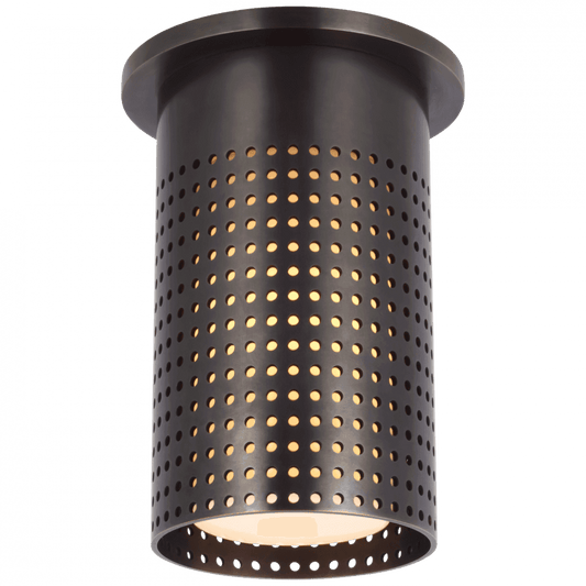 Visual Comfort Signature Precision Short Monopoint Flush Mount Bronze