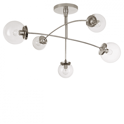 Visual Comfort Signature Prescott Chandelier Polished Nickel