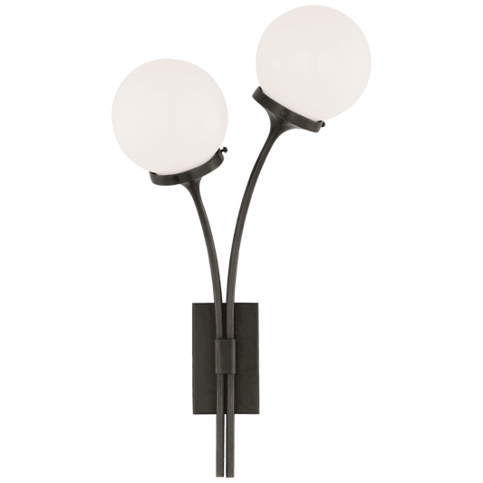 Visual Comfort Signature Prescott Left Wall Sconce Polished Nickel