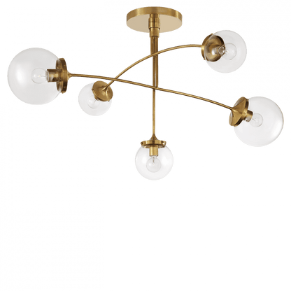 Visual Comfort Signature Prescott Medium Mobile Chandelier Soft Brass