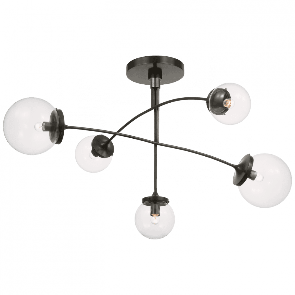 Visual Comfort Signature Prescott Medium Mobile Chandelier Soft Brass