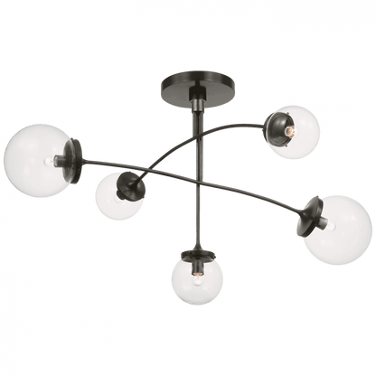 Visual Comfort Signature Prescott Medium Mobile Chandelier Soft Brass