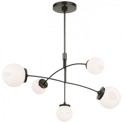 Visual Comfort Signature Prescott Chandelier Polished Nickel