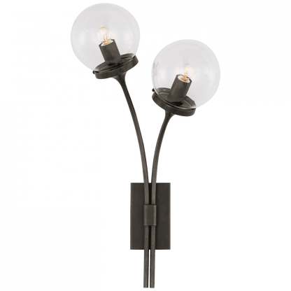 Visual Comfort Signature Prescott Right Wall Sconce Polished Nickel