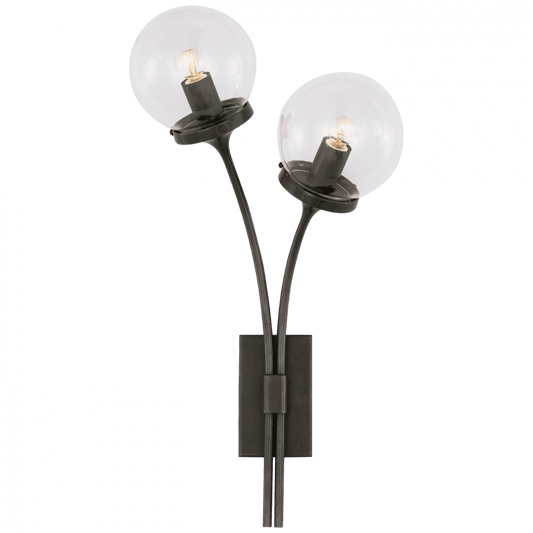 Visual Comfort Signature Prescott Right Wall Sconce Polished Nickel