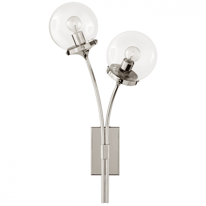 Visual Comfort Signature Prescott Right Wall Sconce Polished Nickel