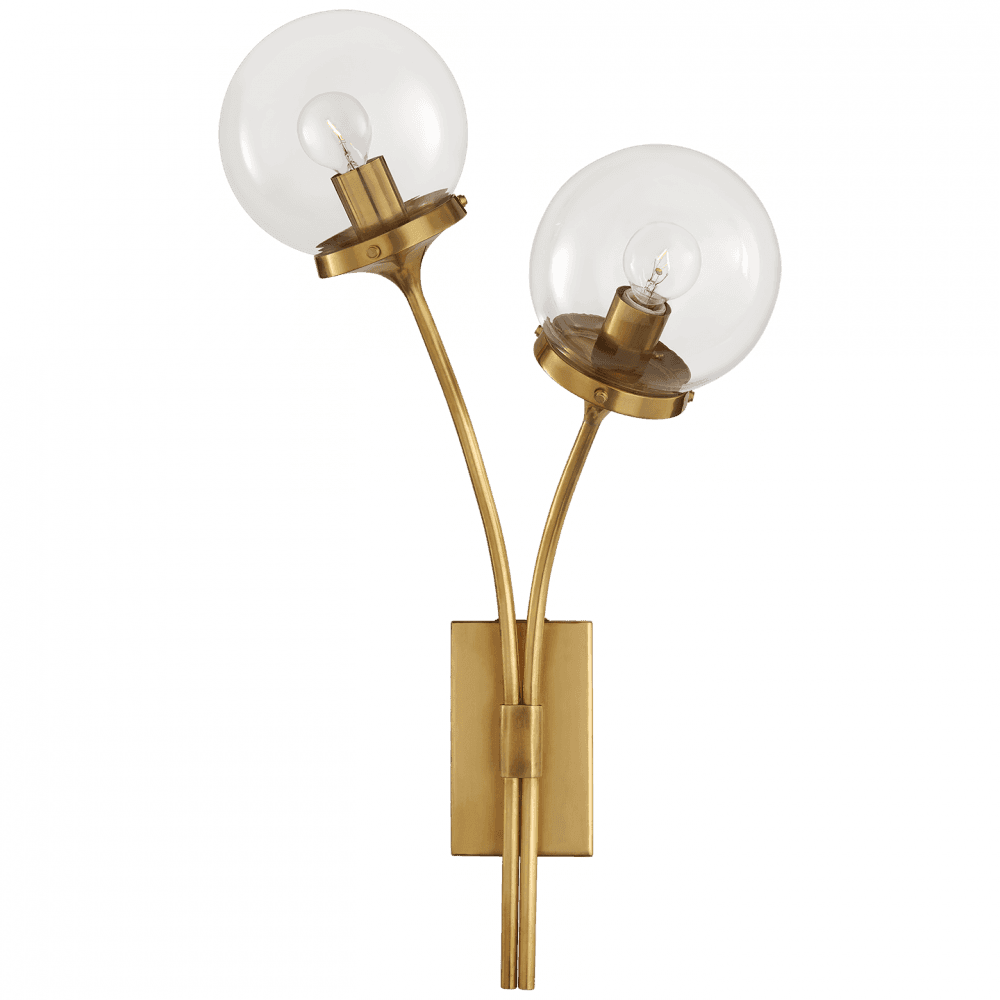 Visual Comfort Signature Prescott Right Wall Sconce Soft Brass