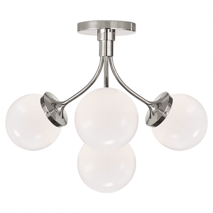 Visual Comfort Signature Prescott Semi-Flush Mount Soft Brass
