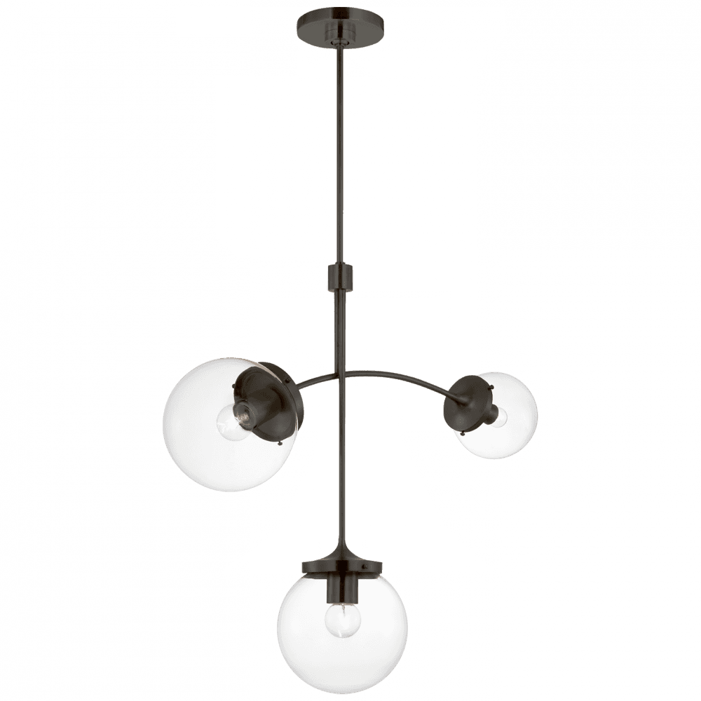 Visual Comfort Signature Prescott Small Chandelier Bronze