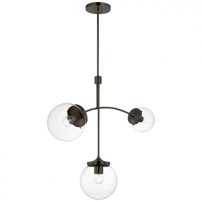 Visual Comfort Signature Prescott Small Chandelier Bronze