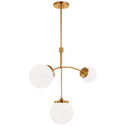 Visual Comfort Signature Prescott Small Chandelier Soft Brass