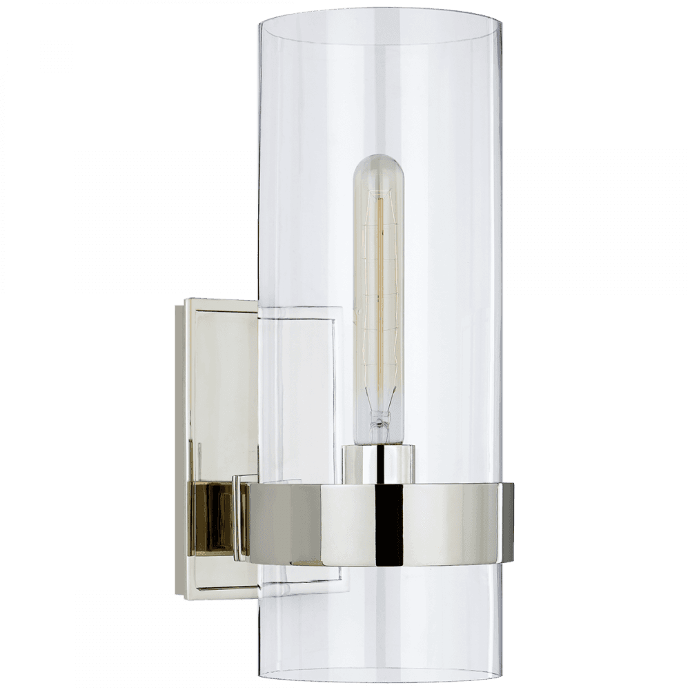 Visual Comfort Signature Presidio Bathroom Wall Sconce Polished Nickel