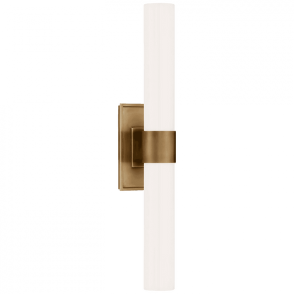 Visual Comfort Signature Presidio Bathroom Wall Sconce Hand-Rubbed Antique Brass