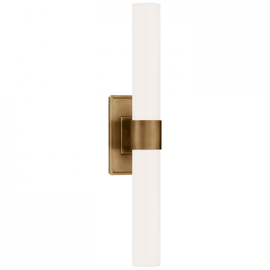 Visual Comfort Signature Presidio Bathroom Wall Sconce Hand-Rubbed Antique Brass