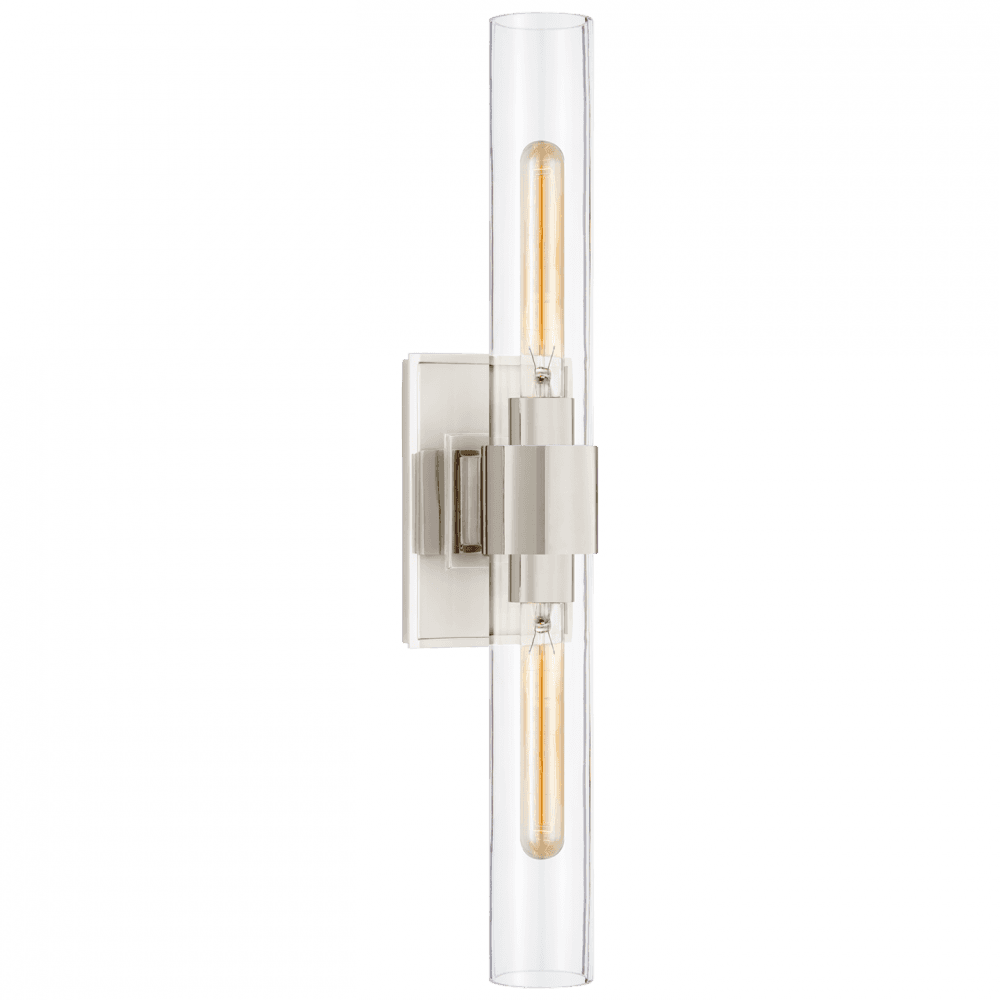 Visual Comfort Signature Presidio Bathroom Wall Sconce Polished Nickel