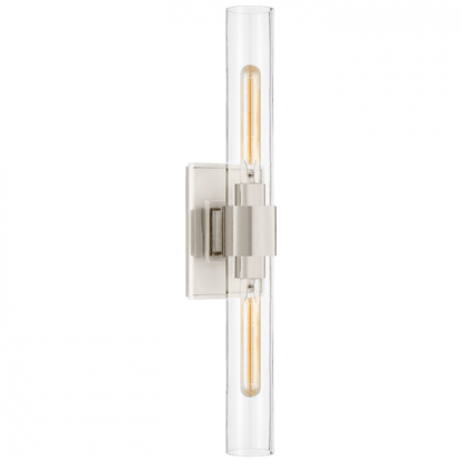 Visual Comfort Signature Presidio Bathroom Wall Sconce Polished Nickel