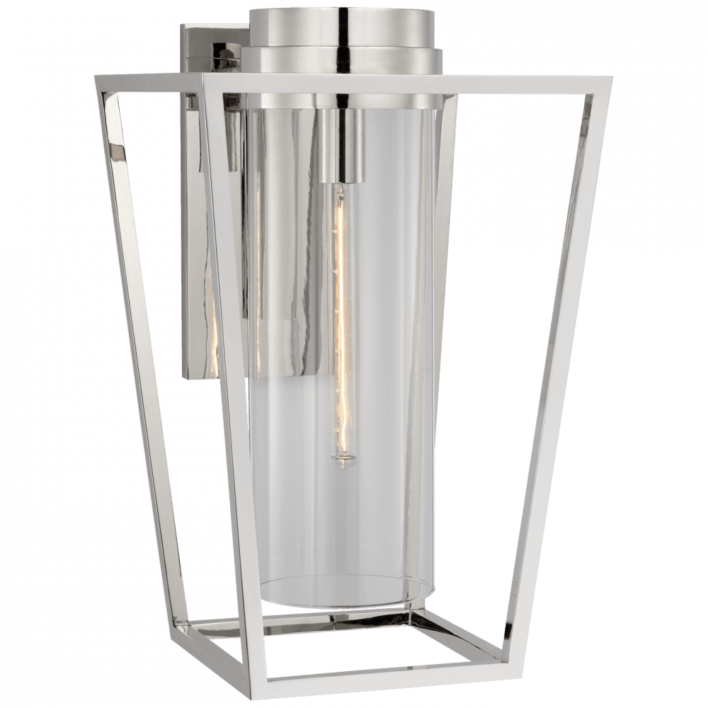 Visual Comfort Signature Presidio Medium Bracketed Sconce Polished Nickel