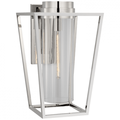 Visual Comfort Signature Presidio Medium Bracketed Sconce Polished Nickel