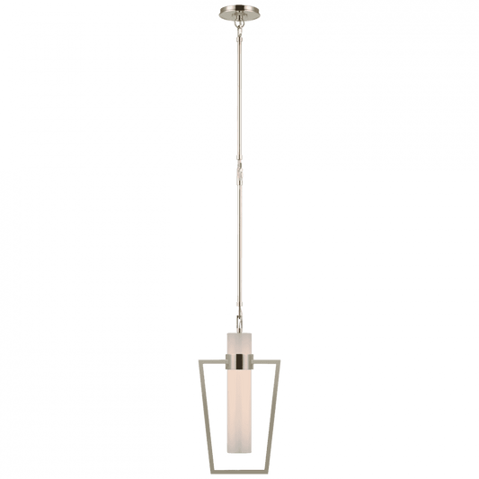 Visual Comfort Signature Presidio Petite Caged Pendant Polished Nickel