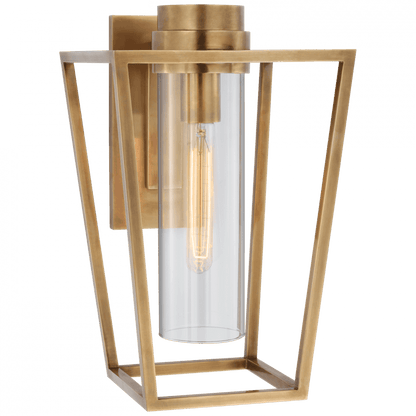 Visual Comfort Signature Presidio Small Bracketed Sconce Hand-Rubbed Antique Brass