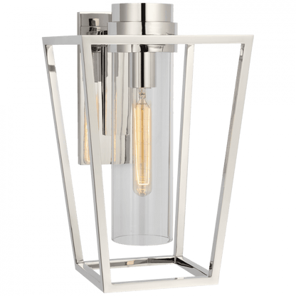 Visual Comfort Signature Presidio Small Bracketed Sconce Polished Nickel