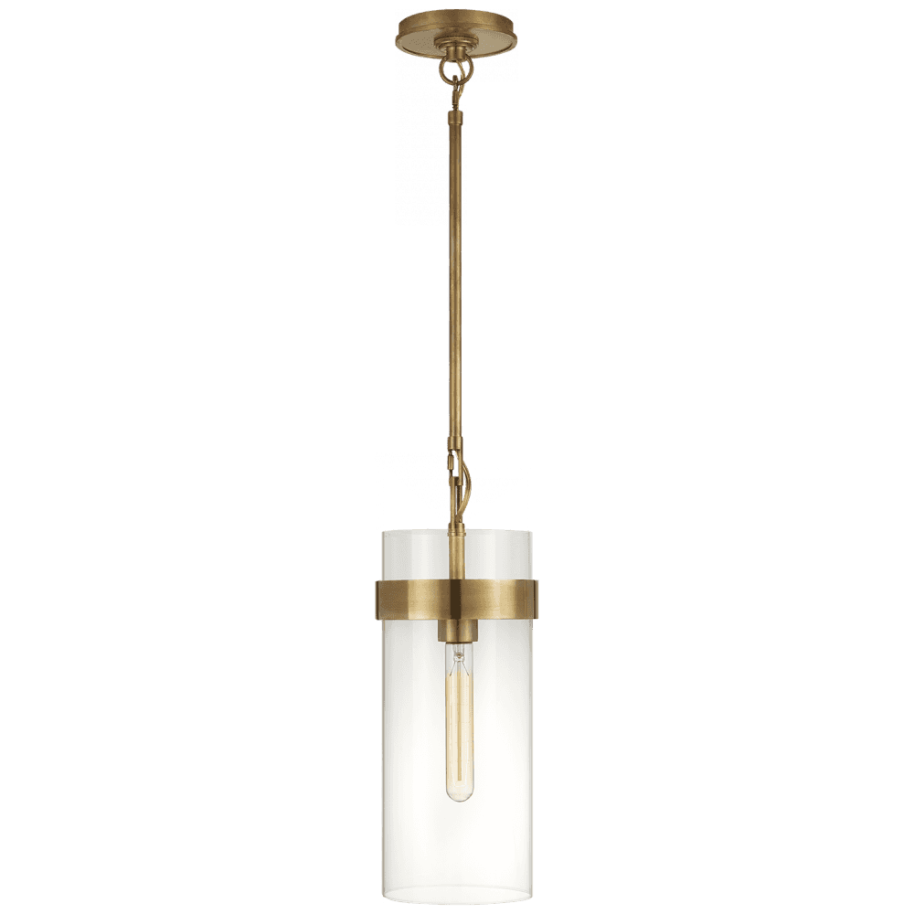 Visual Comfort Signature Presidio Small Pendant Hand-Rubbed Antique Brass