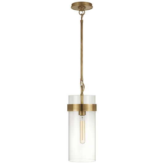 Visual Comfort Signature Presidio Small Pendant Hand-Rubbed Antique Brass