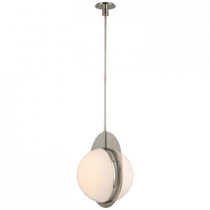 Visual Comfort Signature Quando Large Globe Pendant Polished Nickel