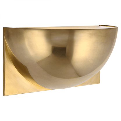Visual Comfort Signature Quarter Wall Sconce Natural Brass