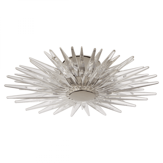 Visual Comfort Signature Quincy Flush Mount Polished Nickel
