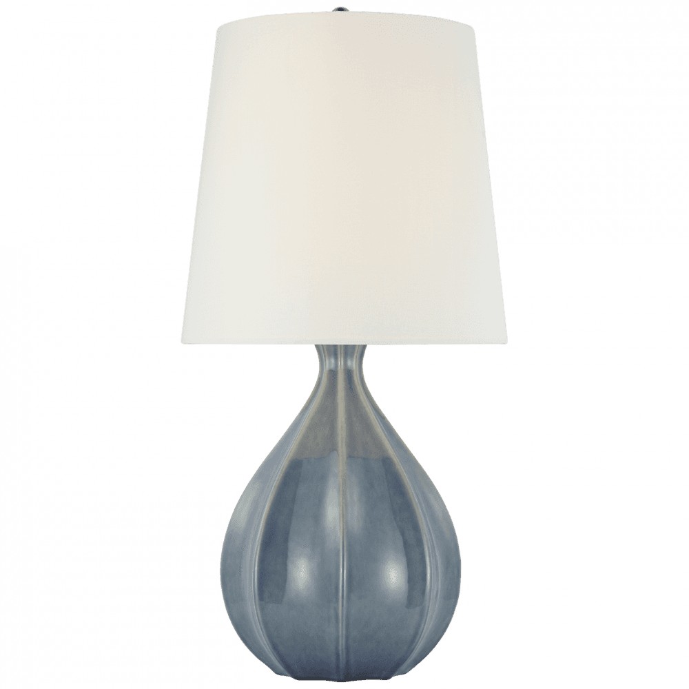 Visual Comfort Signature Rana Large Table Lamp Polar Blue Crackle