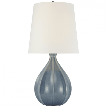 Visual Comfort Signature Rana Large Table Lamp Polar Blue Crackle