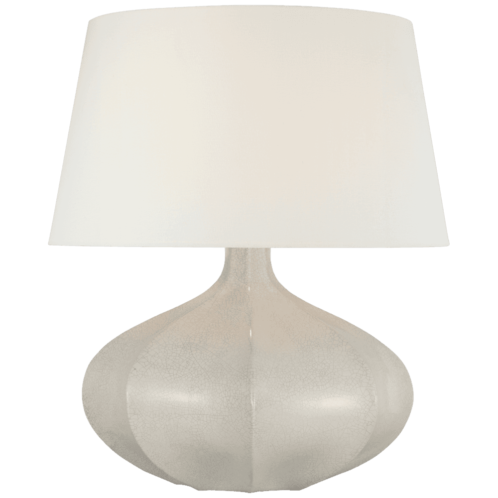 Visual Comfort Signature Rana Medium Wide Table Lamp Bone Craquelure