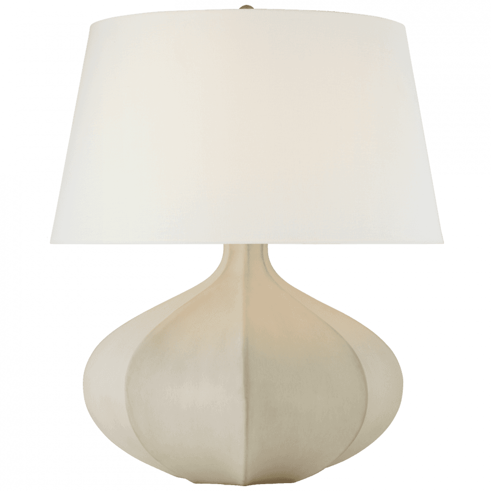 Visual Comfort Signature Rana Medium Wide Table Lamp Stone White