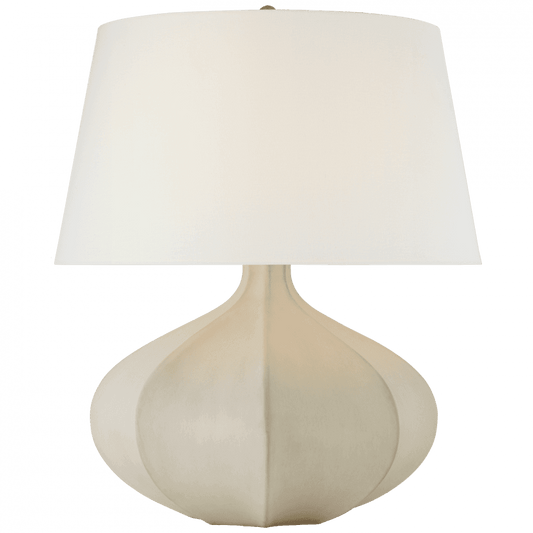 Visual Comfort Signature Rana Medium Wide Table Lamp Stone White