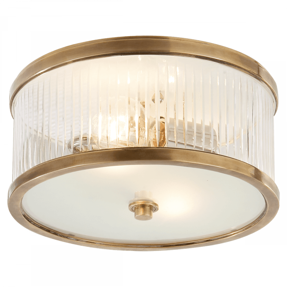Visual Comfort Signature Randolph Flush Mount Hand-Rubbed Antique Brass