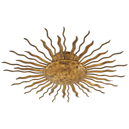 Visual Comfort Signature Re Flush Mount Gilded Iron