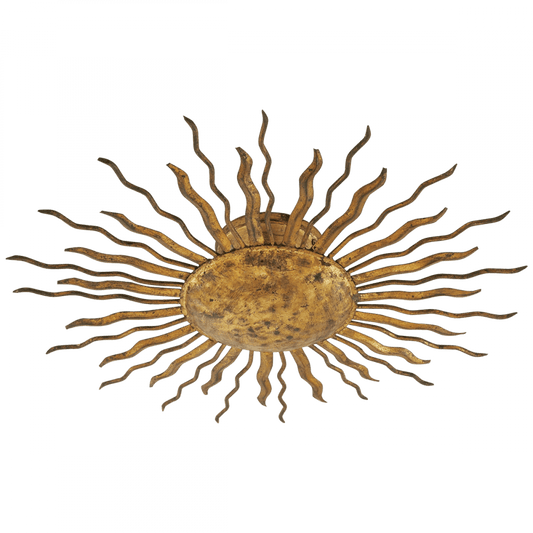 Visual Comfort Signature Re Flush Mount Gilded Iron