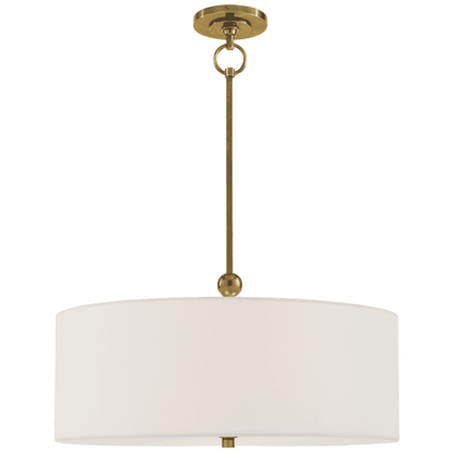 Visual Comfort Signature Reed Hanging Shade Hand-Rubbed Antique Brass