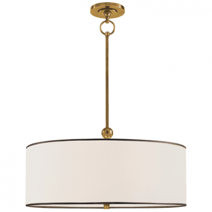 Visual Comfort Signature Reed Hanging Shade Hand-Rubbed Antique Brass