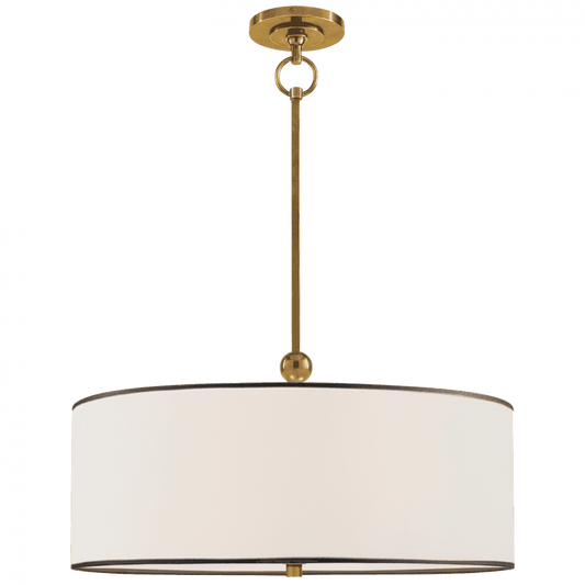Visual Comfort Signature Reed Hanging Shade Hand-Rubbed Antique Brass