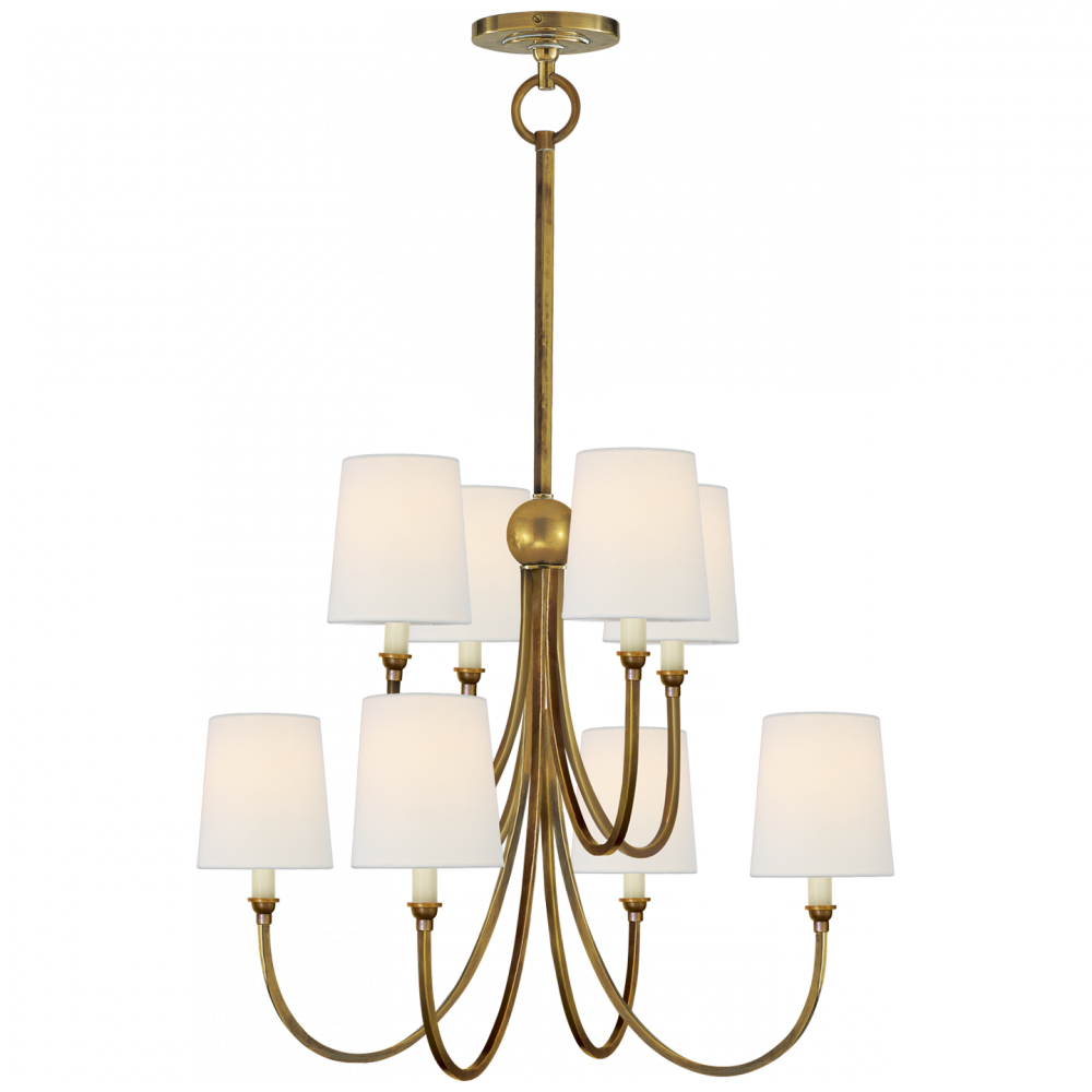 Visual Comfort Signature Reed Large Chandelier Bronze