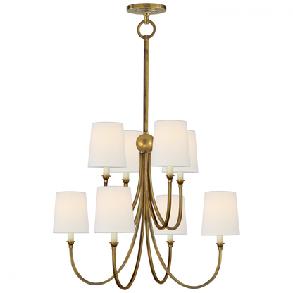Visual Comfort Signature Reed Large Chandelier Bronze