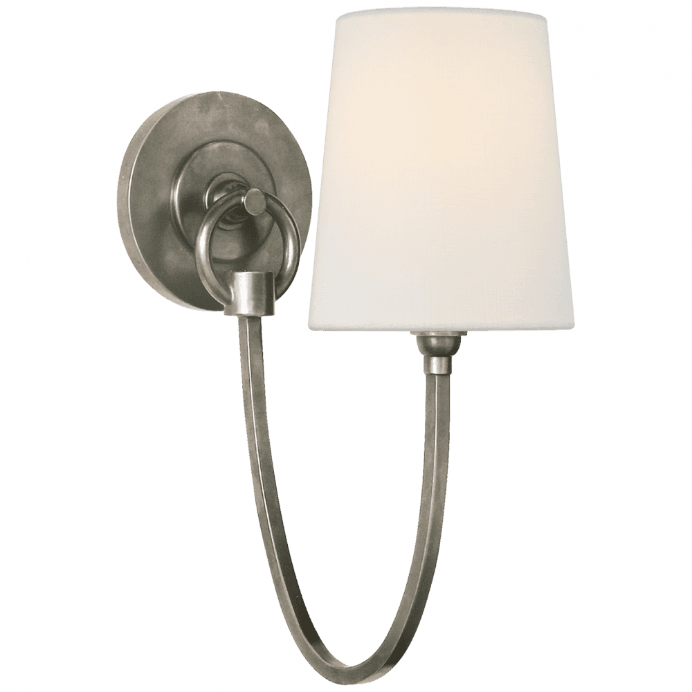 Visual Comfort Signature Reed Single Sconce Antique Nickel