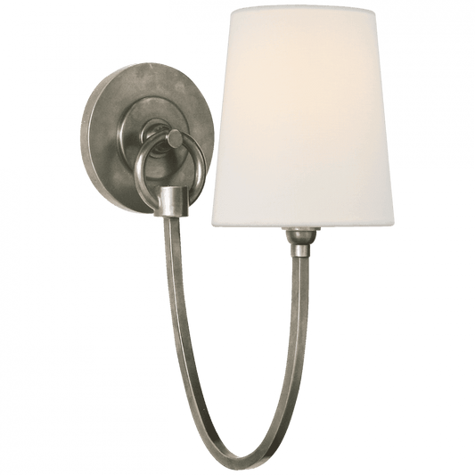 Visual Comfort Signature Reed Single Sconce Antique Nickel
