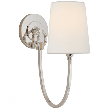 Visual Comfort Signature Reed Single Sconce Polished Nickel