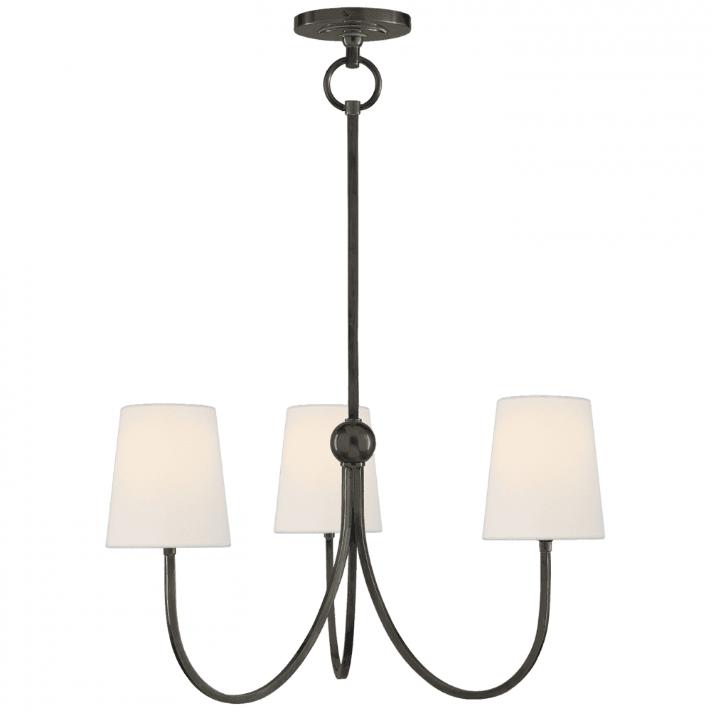 Visual Comfort Signature Reed Small Chandelier Antique Nickel
